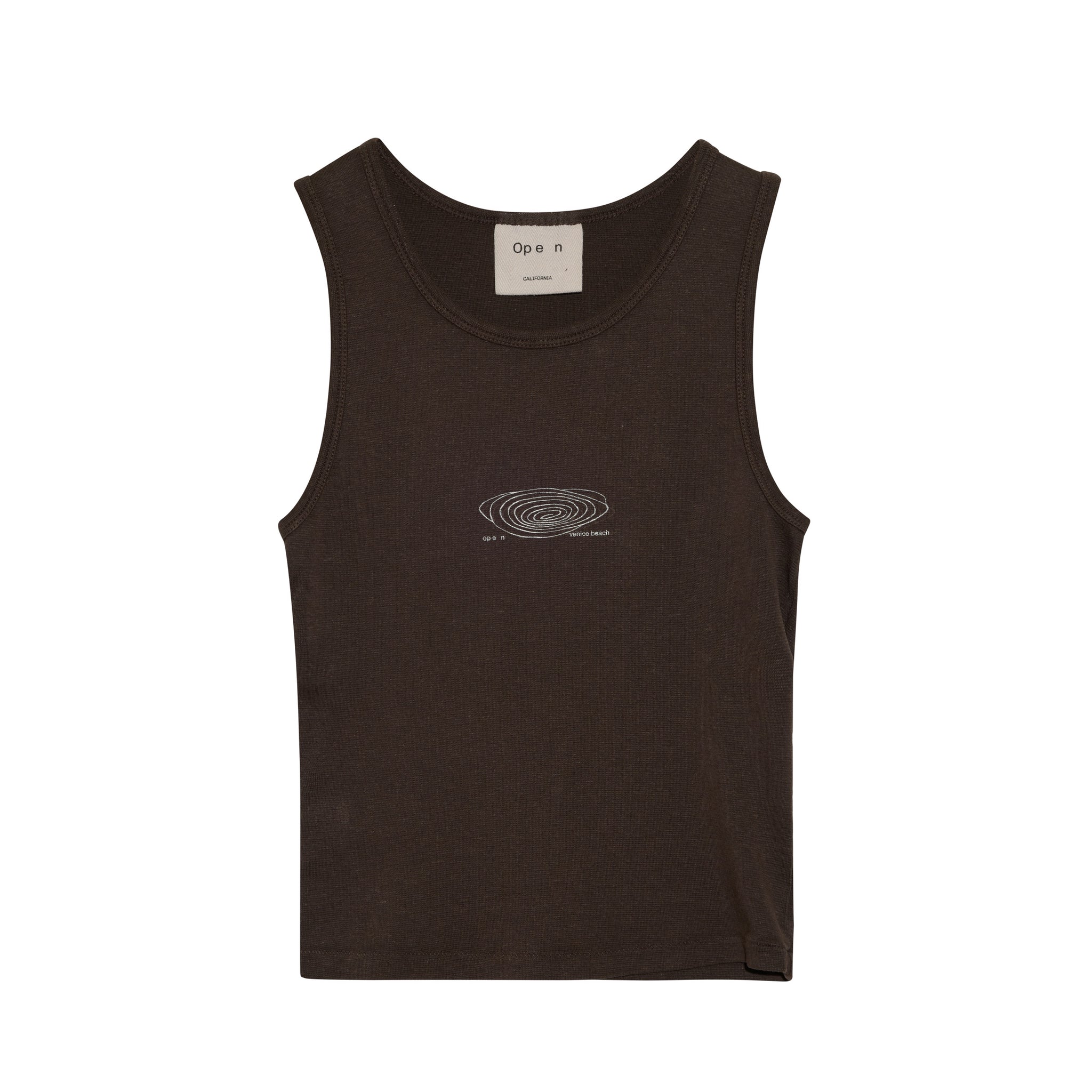 Spiral Tank Top - Soil