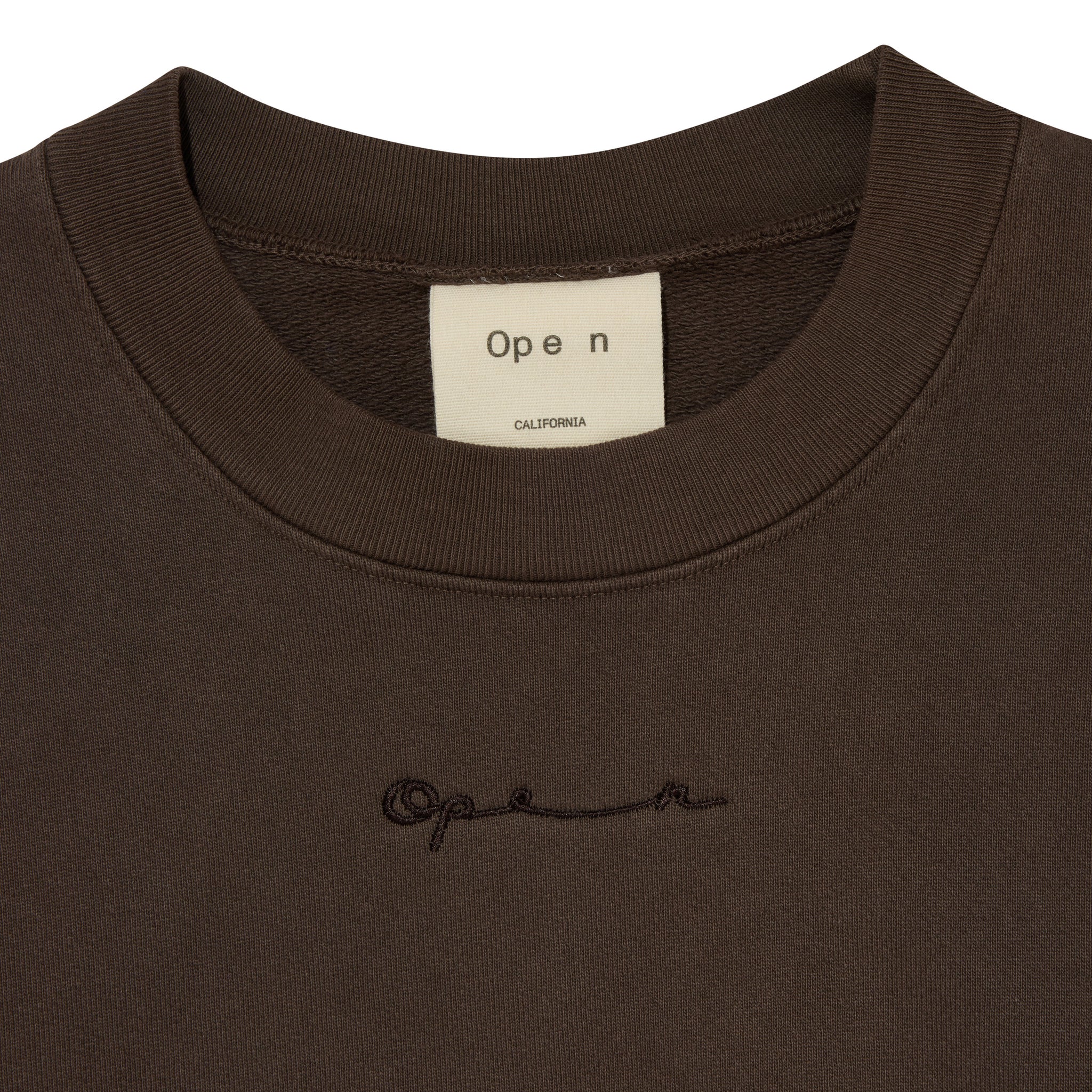 Cursive Crewneck - Soil