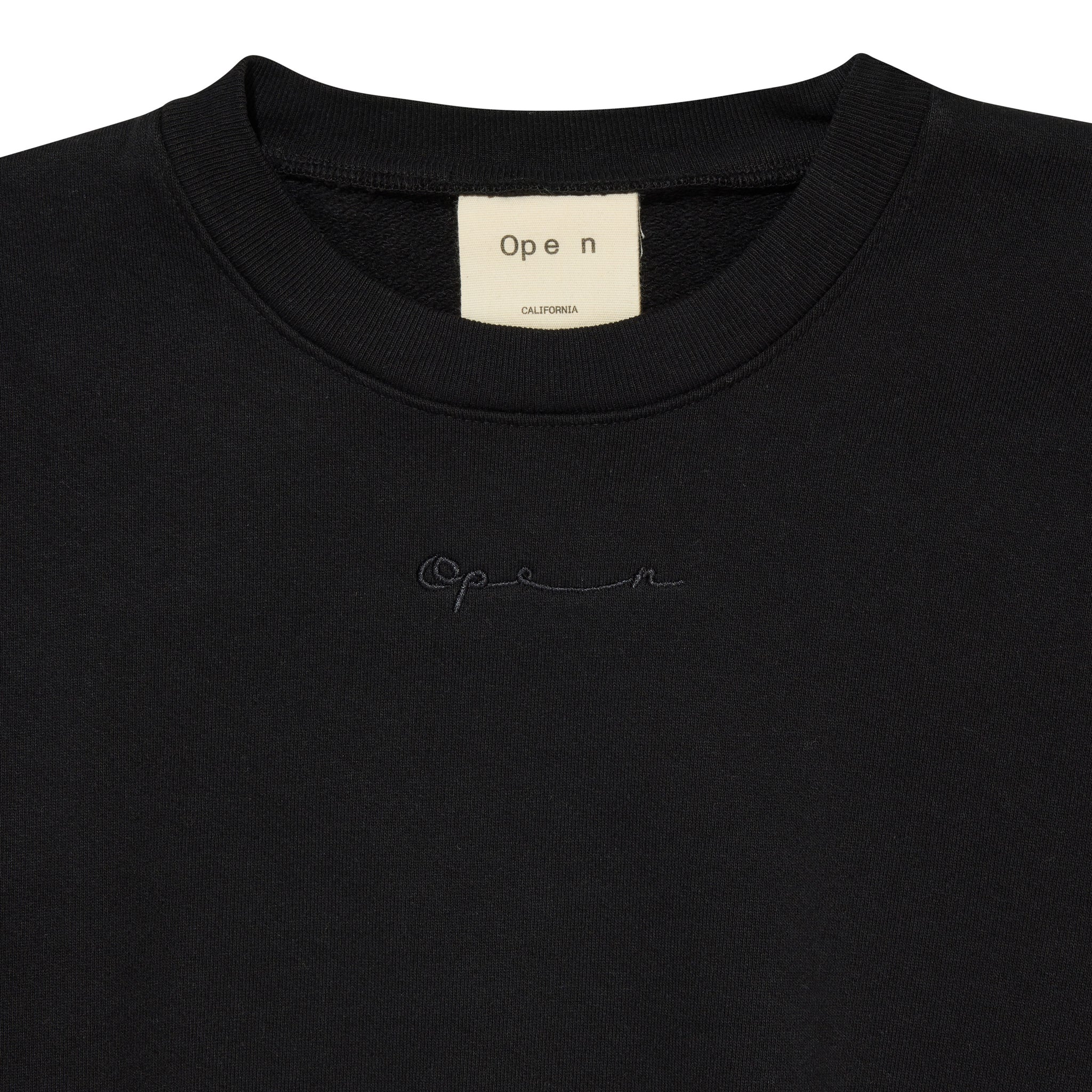 Cursive Crewneck - Black